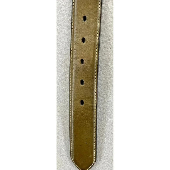 Nocona Belt Men 32 Brown Black LEATHER Concho String Lace Arrow Western - Picture 10 of 15